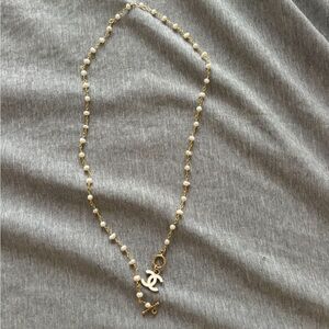 Chanel necklace with real pearls. Worn one times 700 OBO.